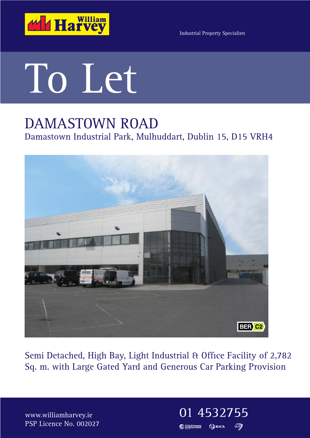 DAMASTOWN ROAD Damastown Industrial Park, Mulhuddart, Dublin 15, D15 VRH4