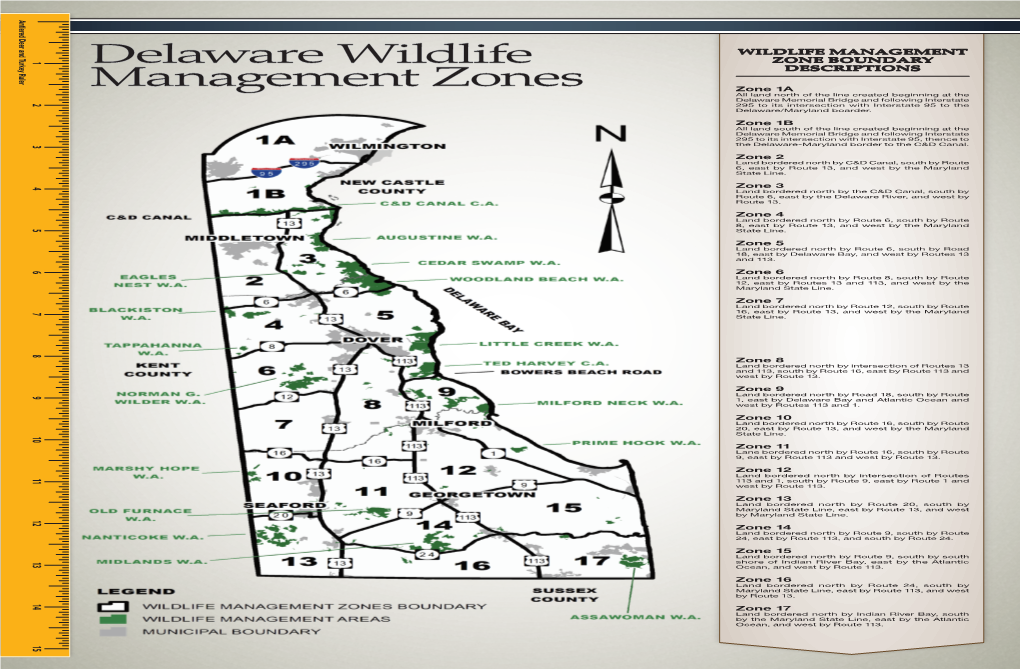 Delaware Wildlife Management Zones