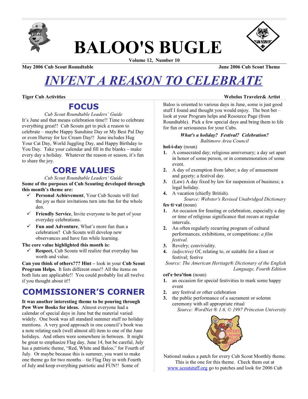 Page 31 BALOO's BUGLE