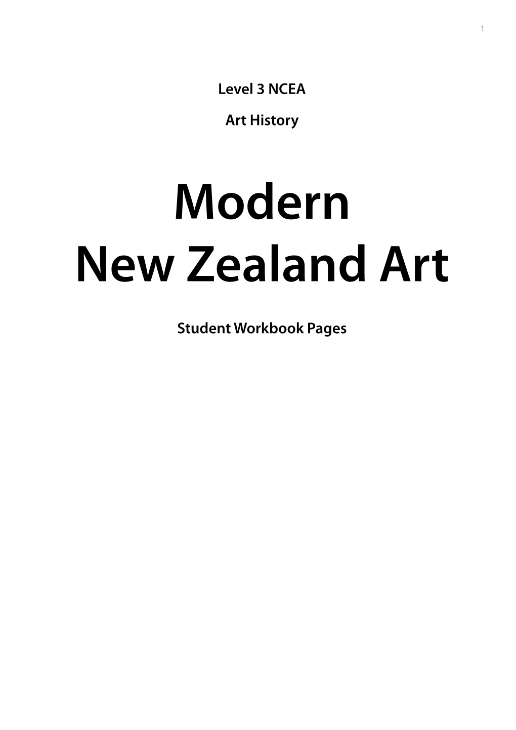 Modern New Zealand Art