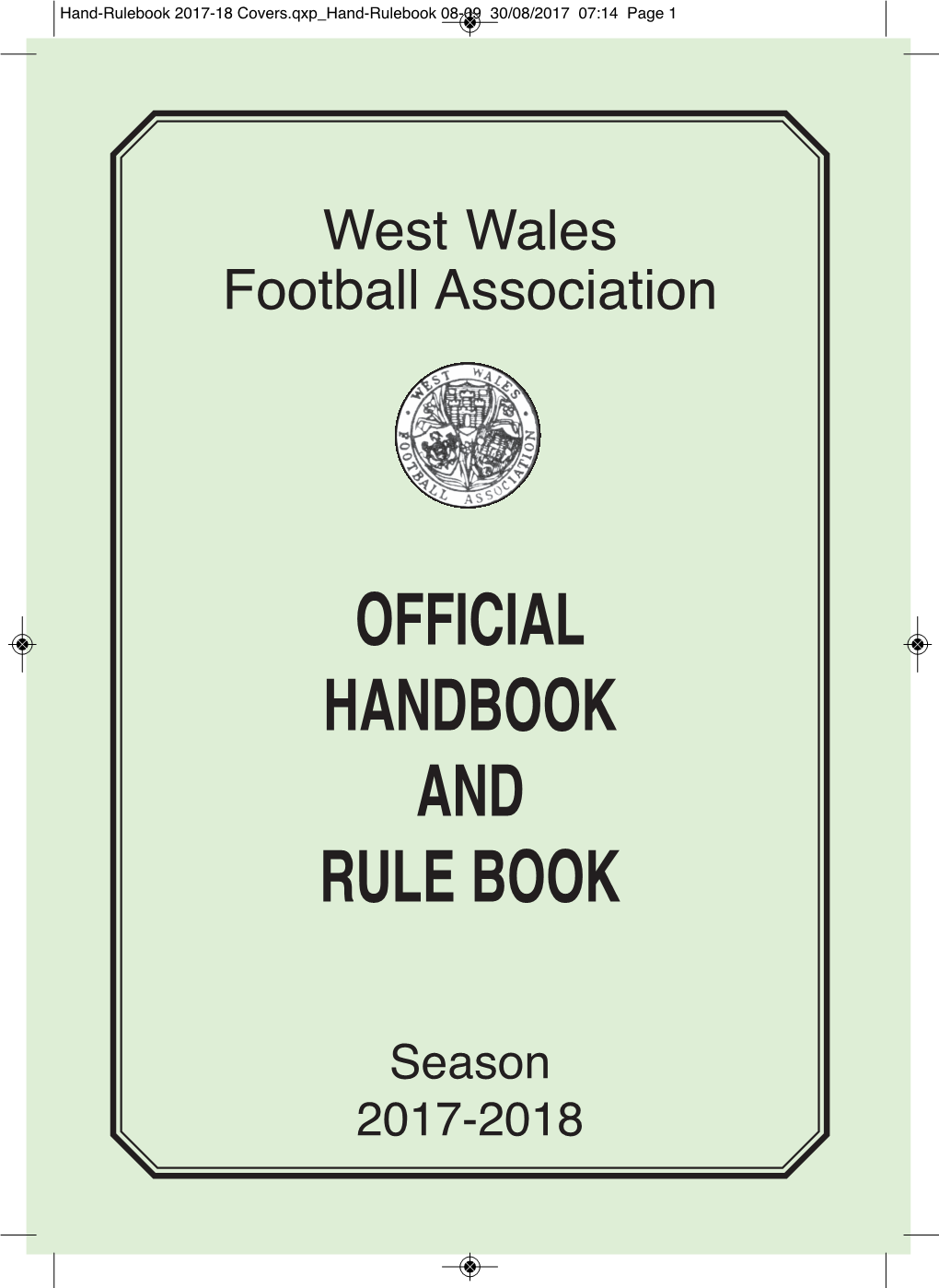 Official Handbook and Rule Book