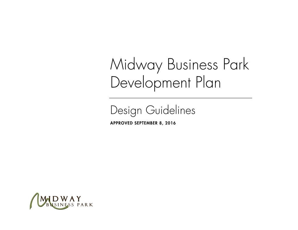 Midway Business Park Development Plan