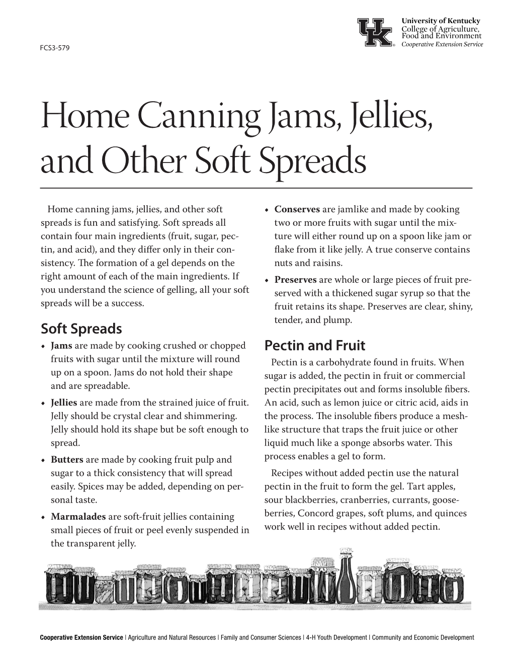 Home Canning Jams, Jellies, and Other Soft Spreads