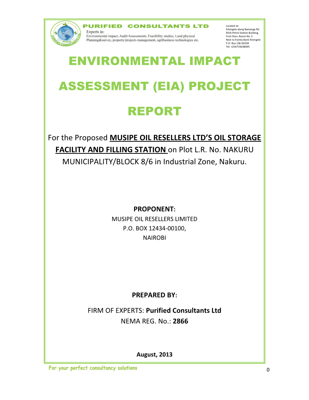 Environmental Impact Assessment (Eia) Project