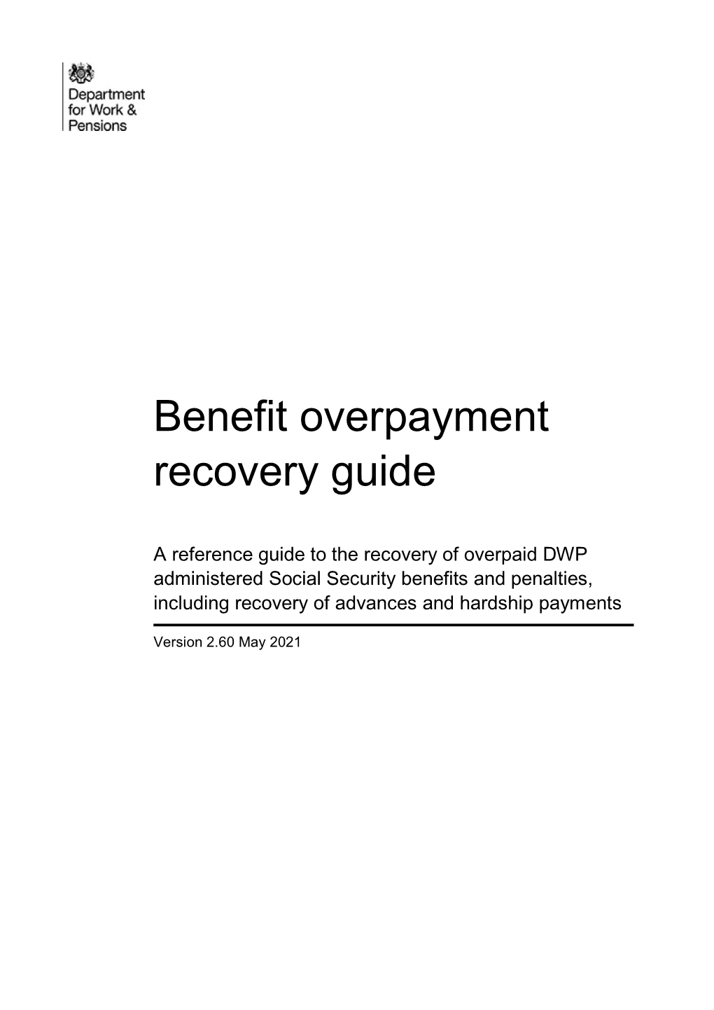 Benefit Overpayment Recovery Guide