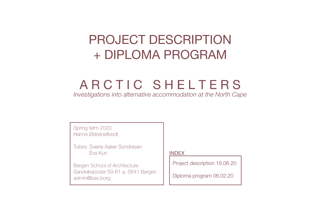 Project Description and Program Download