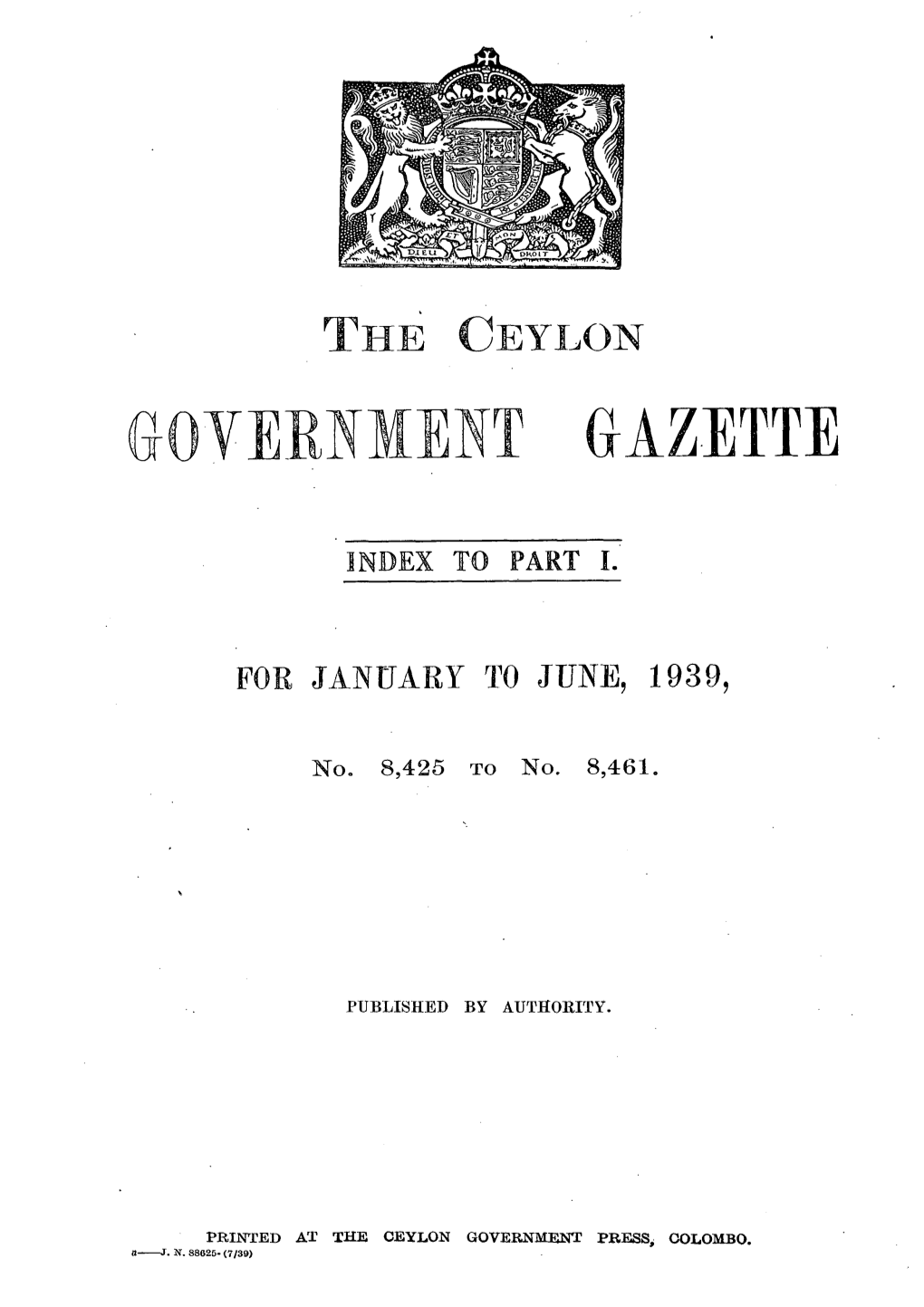 Government Gazette