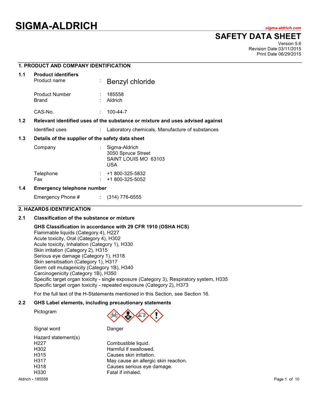 Benzyl Chloride