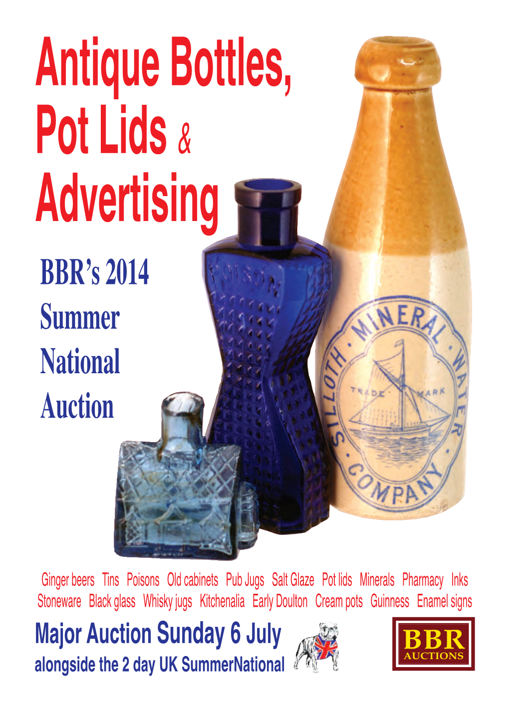 Antique Bottles, Pot Lids& Advertising