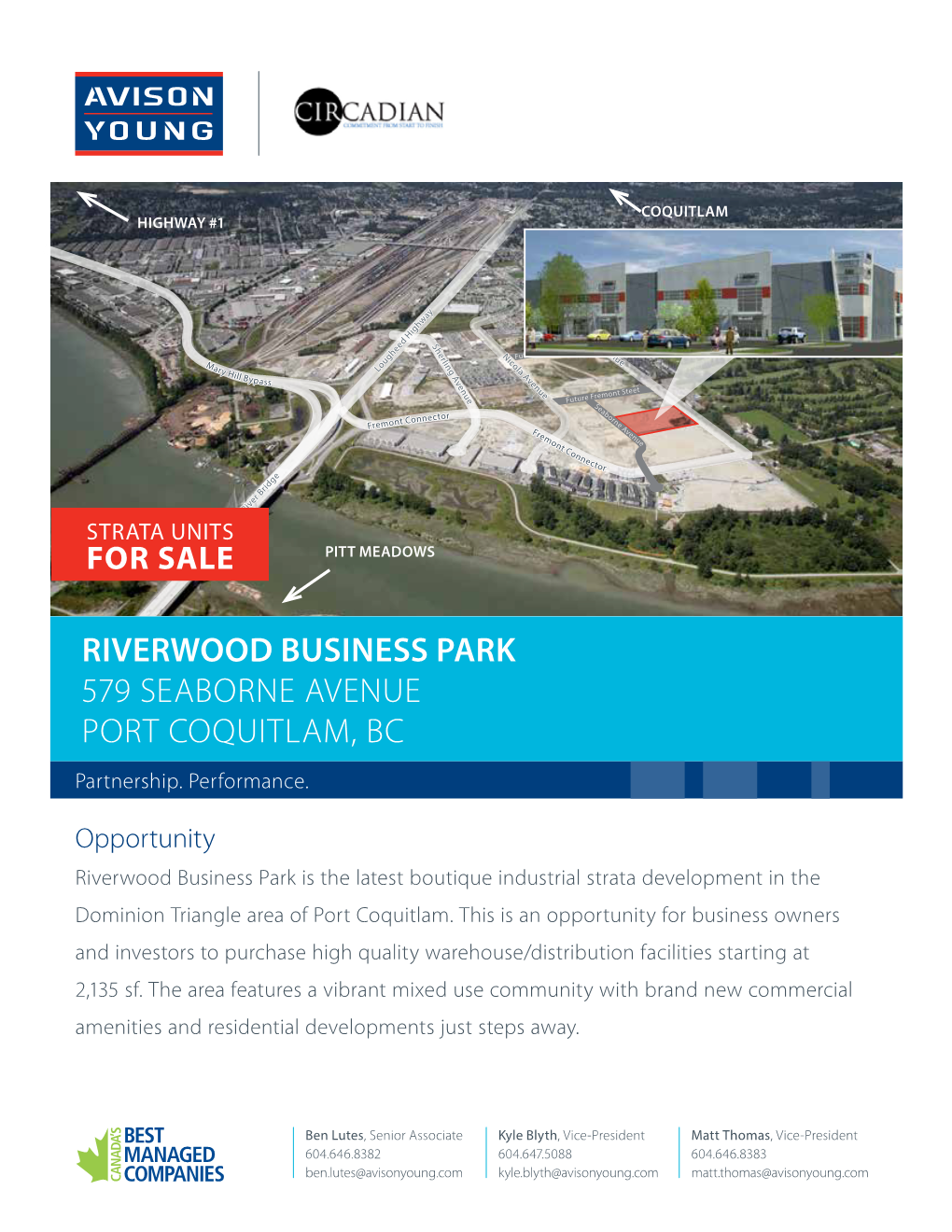 Riverwood Business Park 579 Seaborne Avenue Port Coquitlam, Bc Partnership