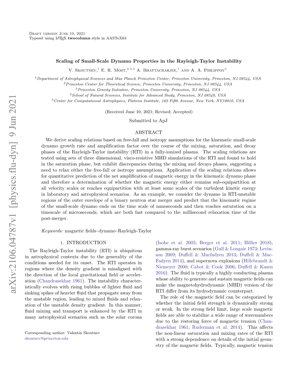 Scaling of Small-Scale Dynamo Properties in the Rayleigh-Taylor Instability