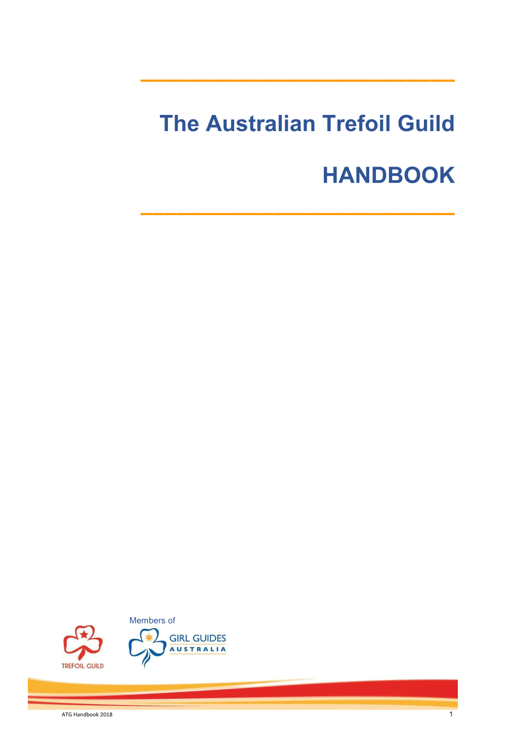 The Australian Trefoil Guild HANDBOOK