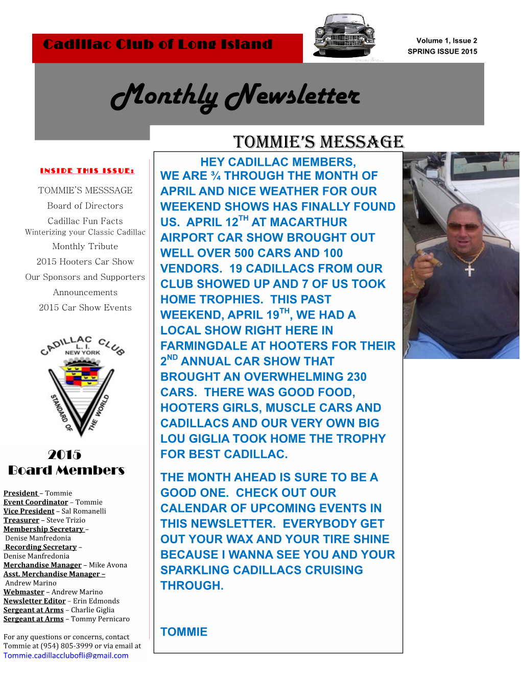 Monthly Newsletter