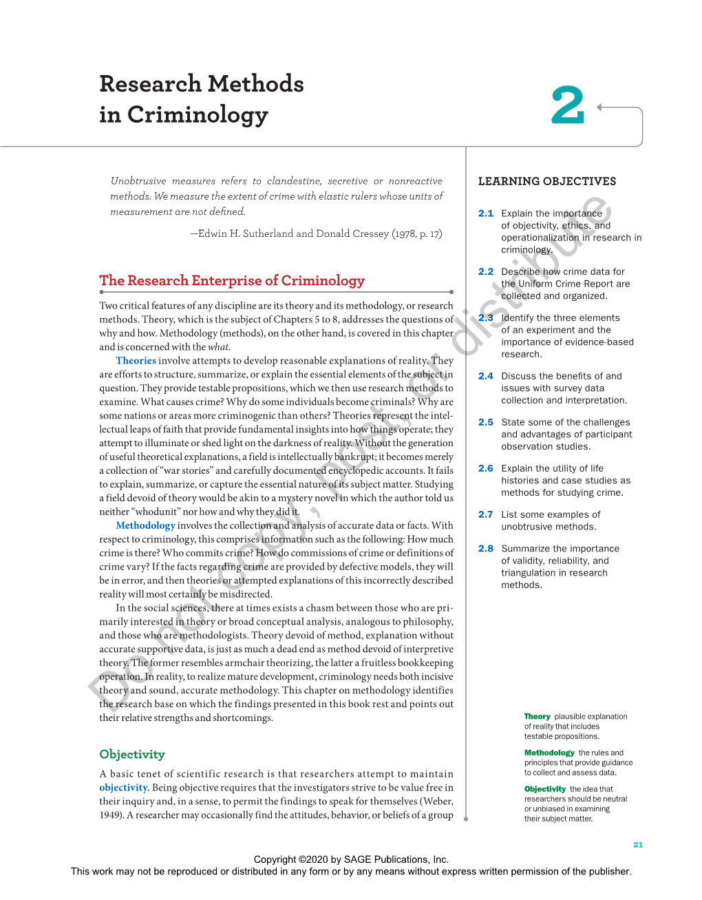 Chapter 2: Research Methods in Criminology 23