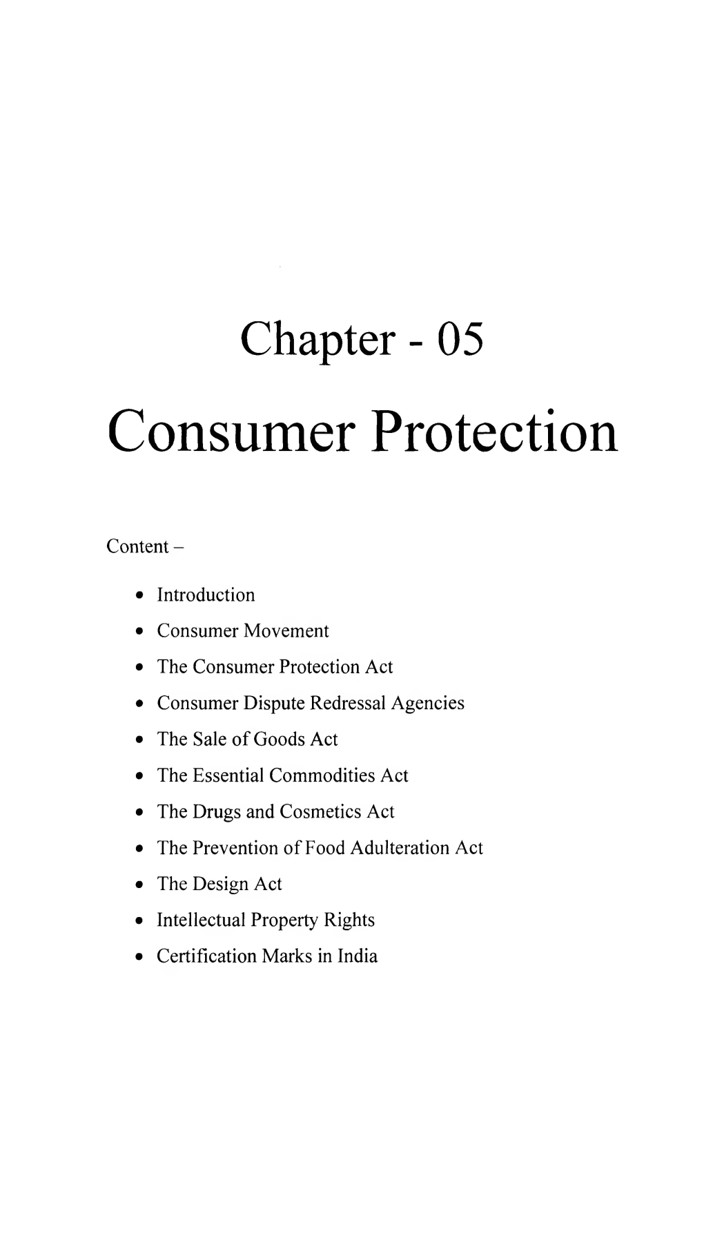 Consumer Protection