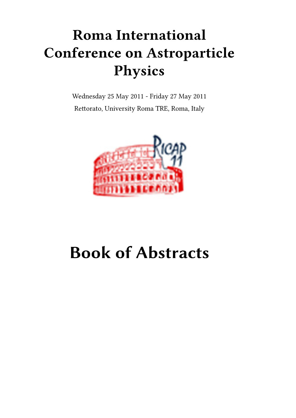 Book of Abstracts