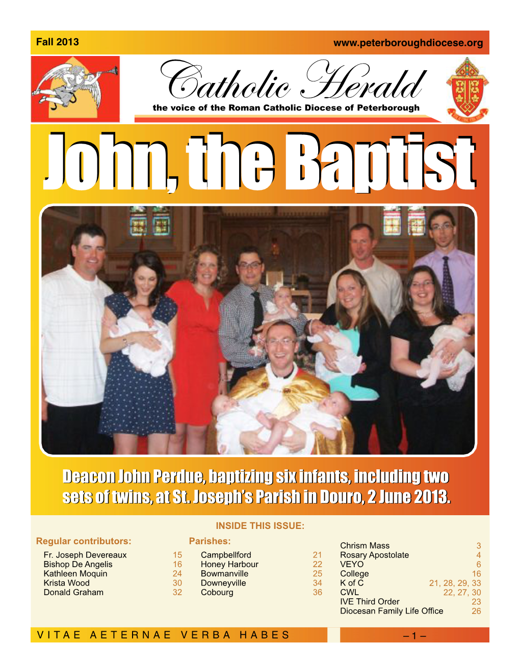 Catholic Herald Diocese of Peterborough John,John, Thethe Baptistbaptist