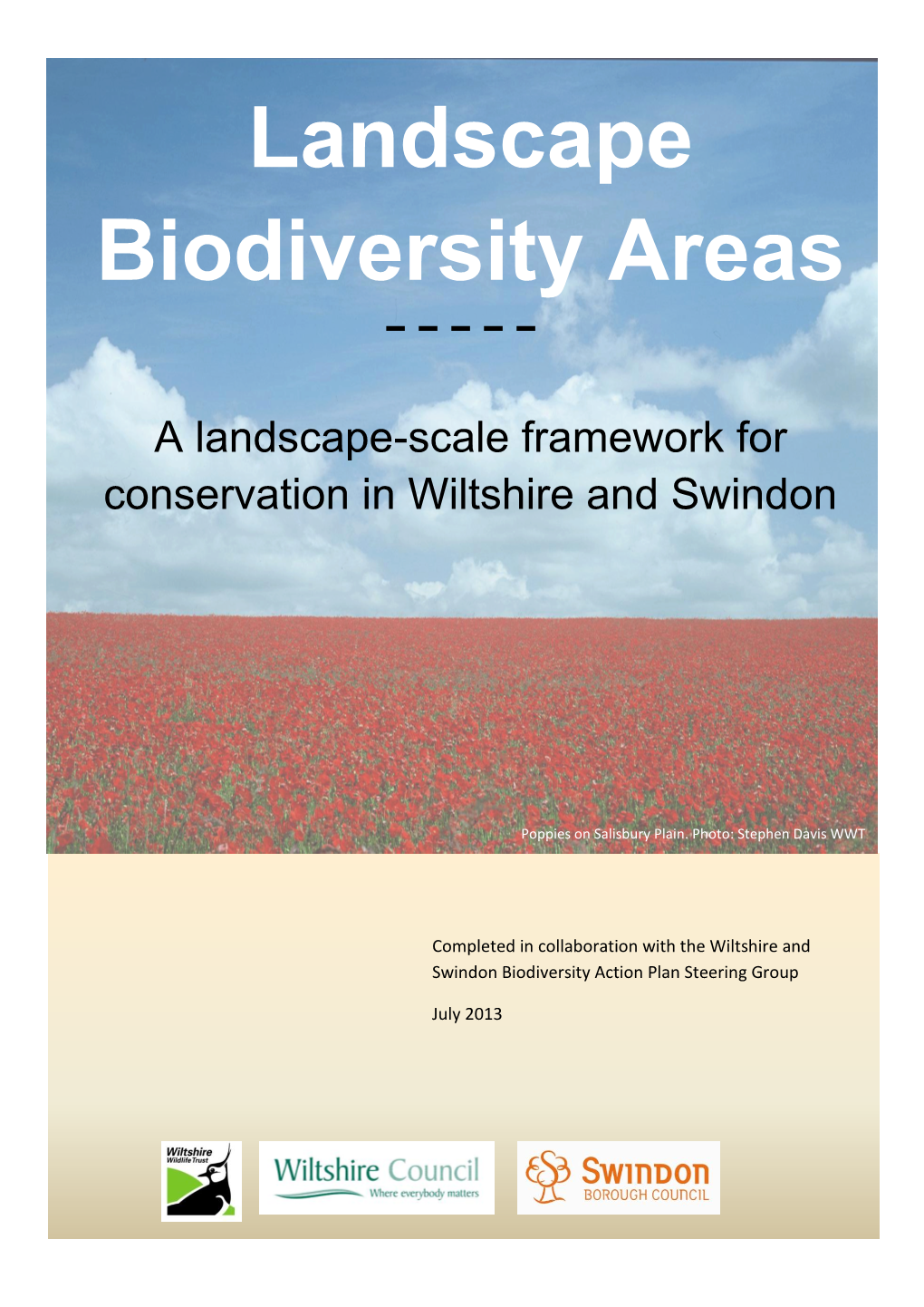 A Framework for Landscape-Scale Conservation in Wiltshire And