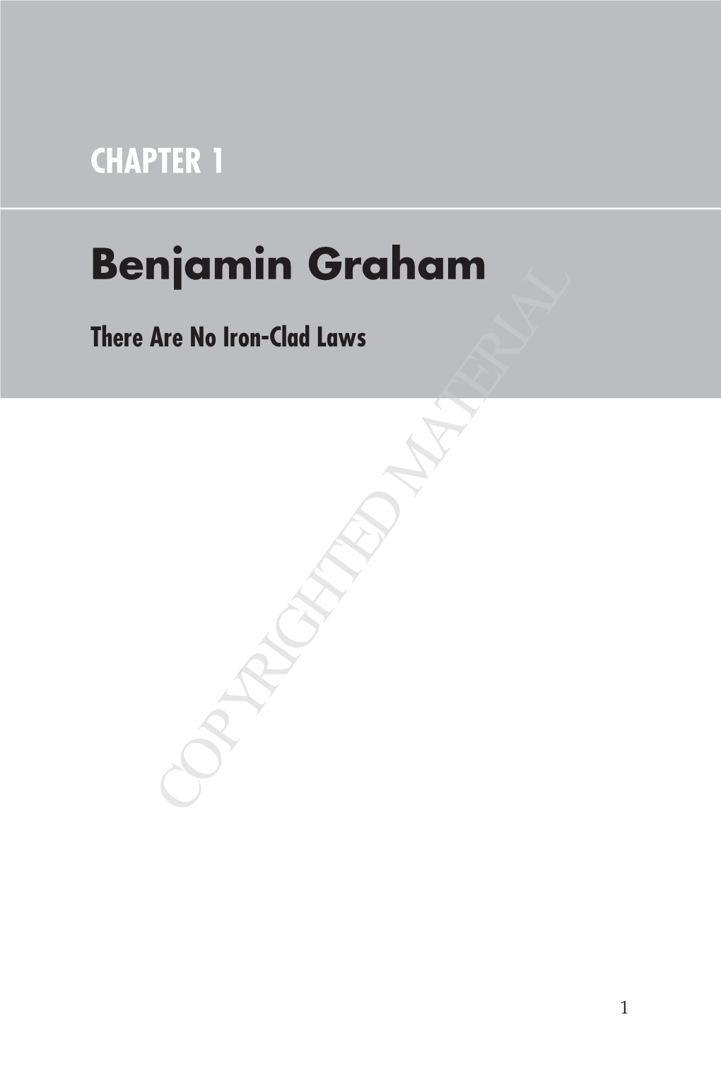 Benjamin Graham