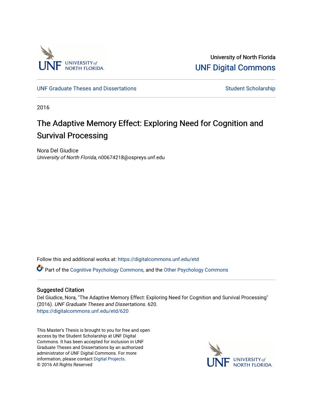 The Adaptive Memory Effect: Exploring Need for Cognition and Survival Processing