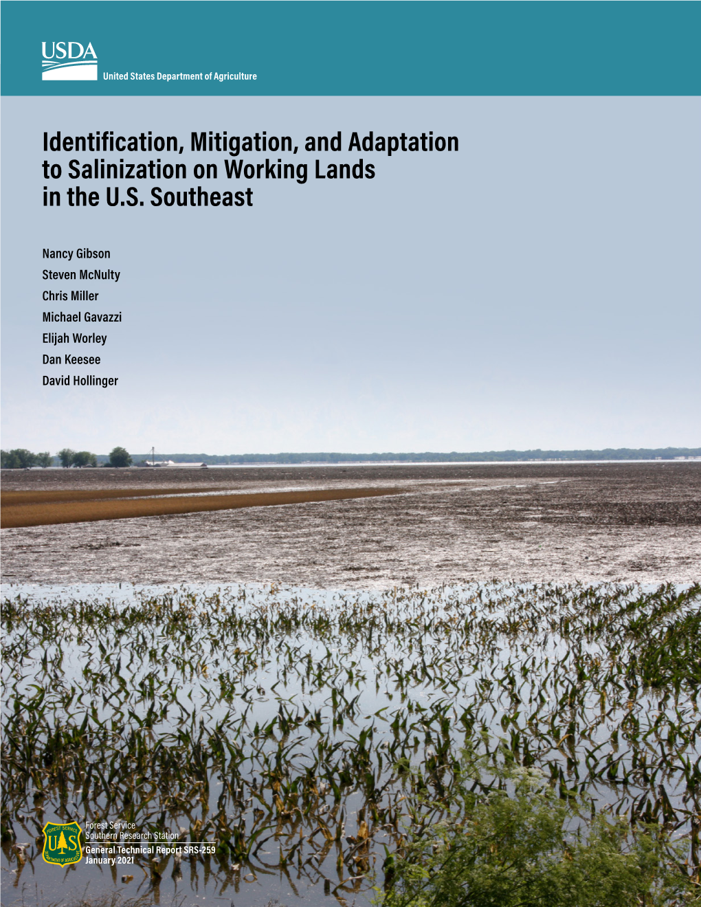 Identification, Mitigation, and Adaptation to Salinization on Working Lands in the U.S. Southeast