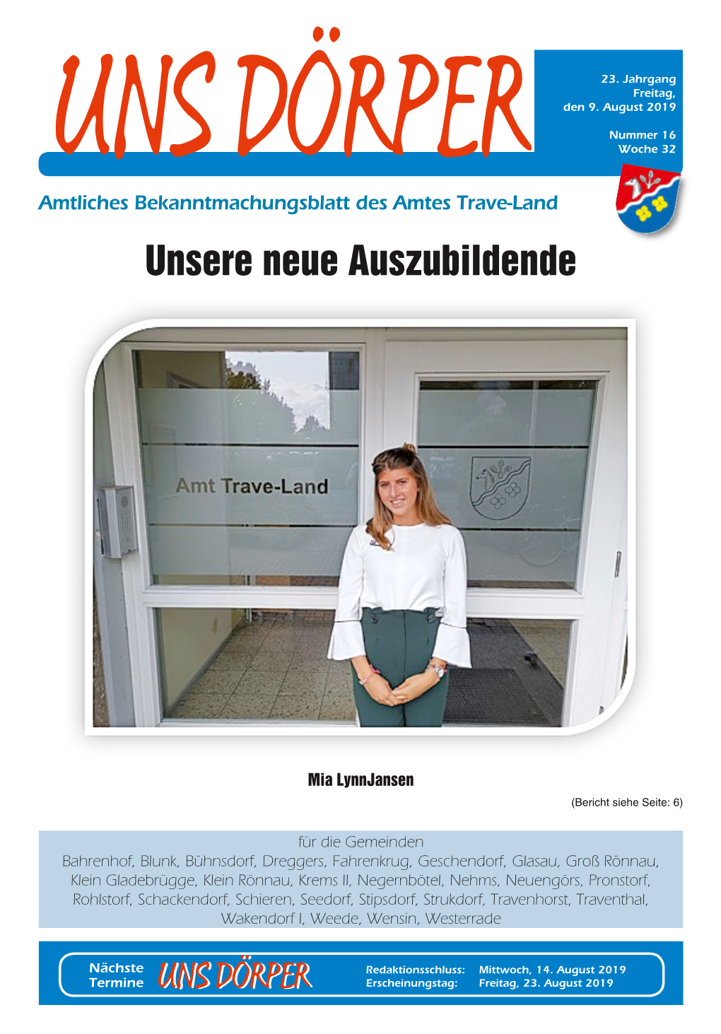 Unsere Neue Auszubildende