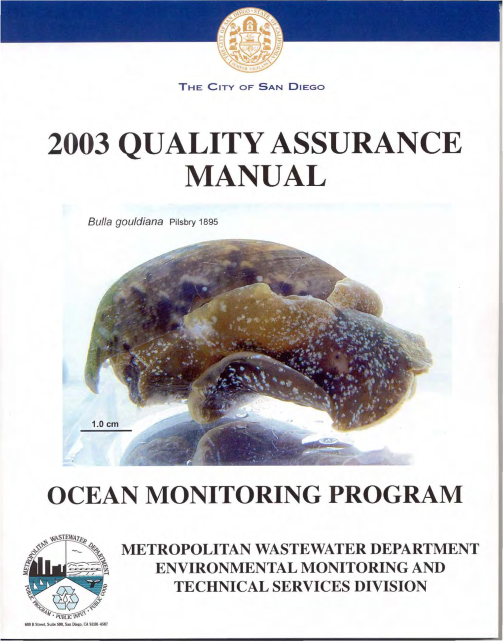 Quality Assurance 2003