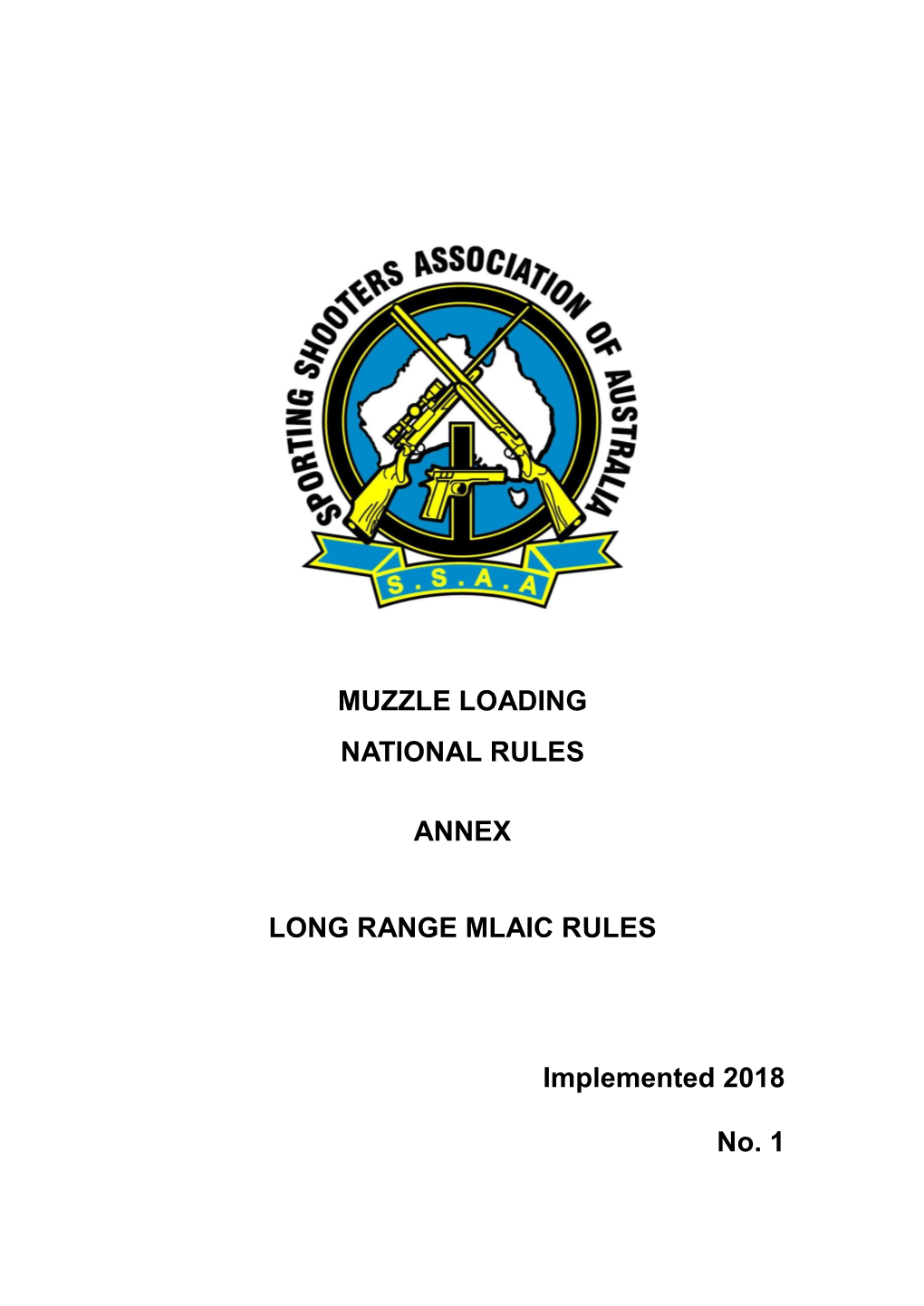 Muzzle Loading National Rules Annex Long Range