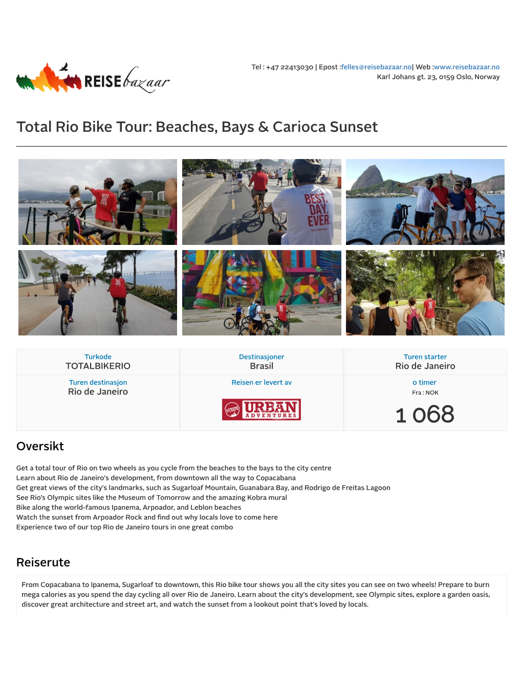 Total Rio Bike Tour: Beaches, Bays & Carioca Sunset