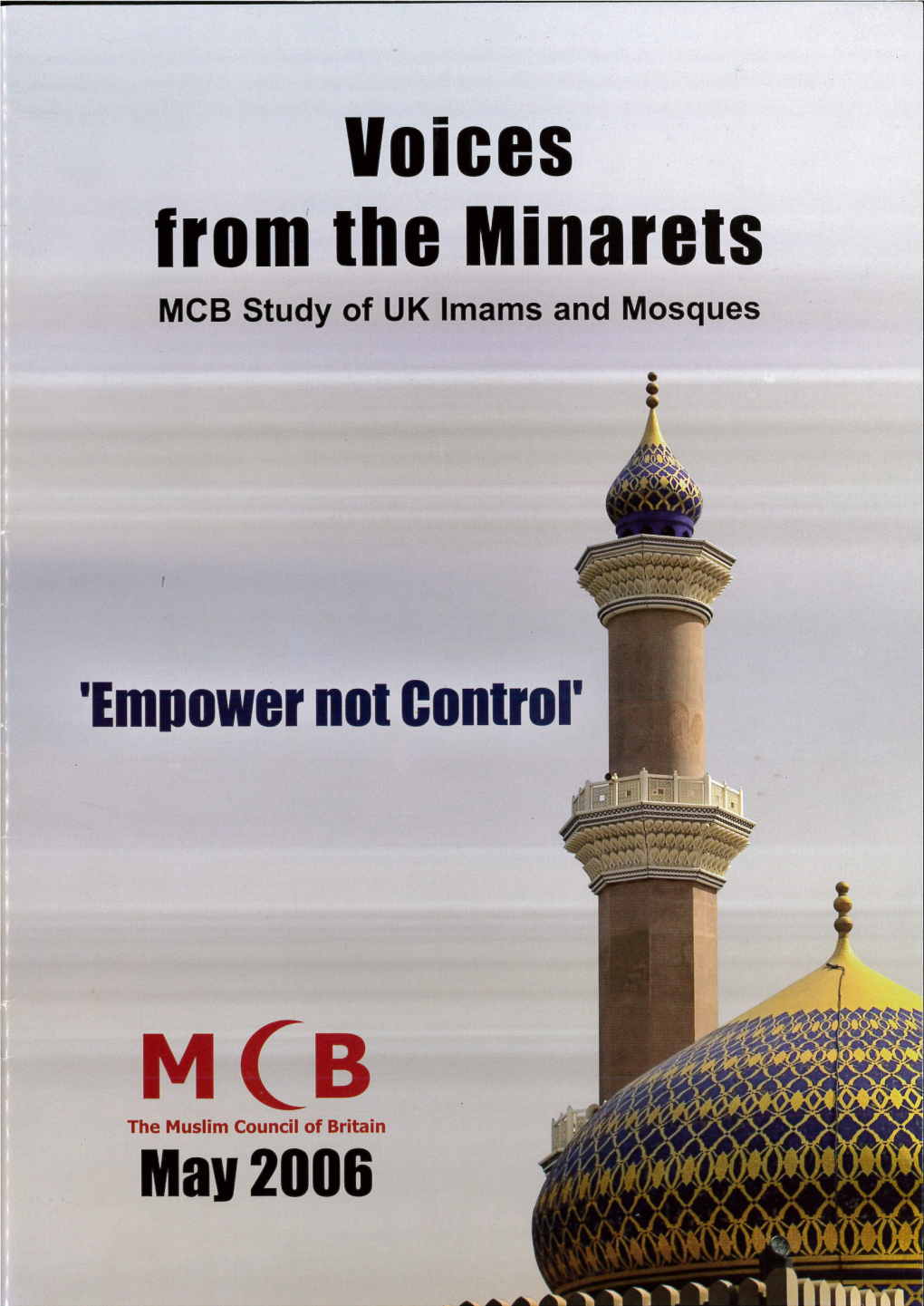 Voices from the Minarets MCB Study of UK Imams and Mosques