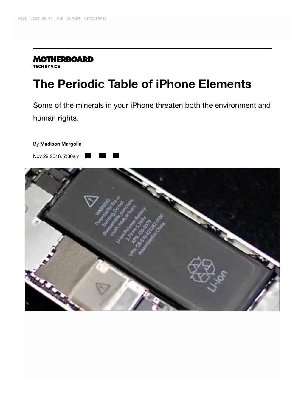 The Periodic Table of Iphone Elements