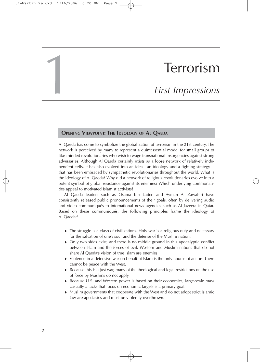 Terrorism 1 First Impressions