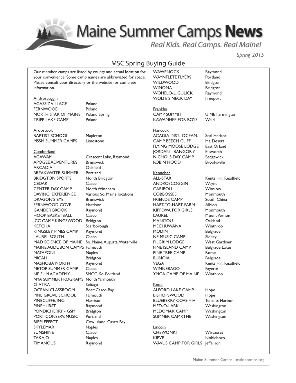 Business Member Directory 2015