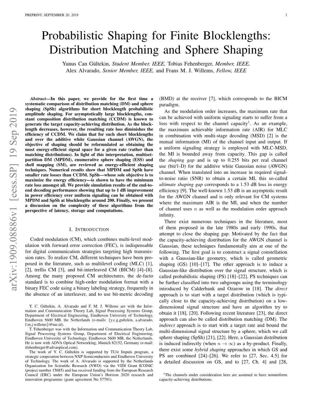 Probabilistic Shaping for Finite Blocklengths