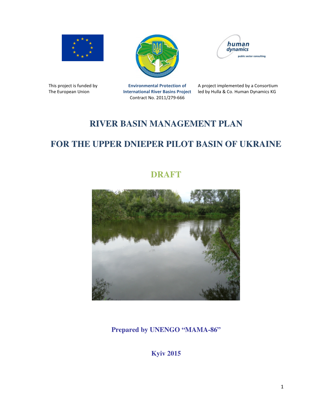 River Basin Management Plan for the Upper Dnieper Pilot