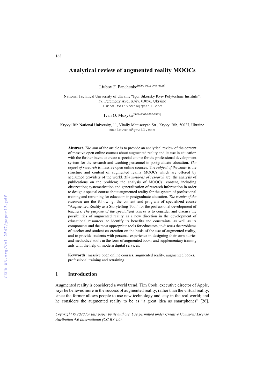 Analytical Review of Augmented Reality Moocs