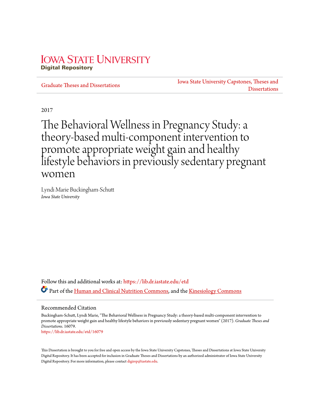 The Behavioral Wellness in Pregnancy Study: a Theory-Based