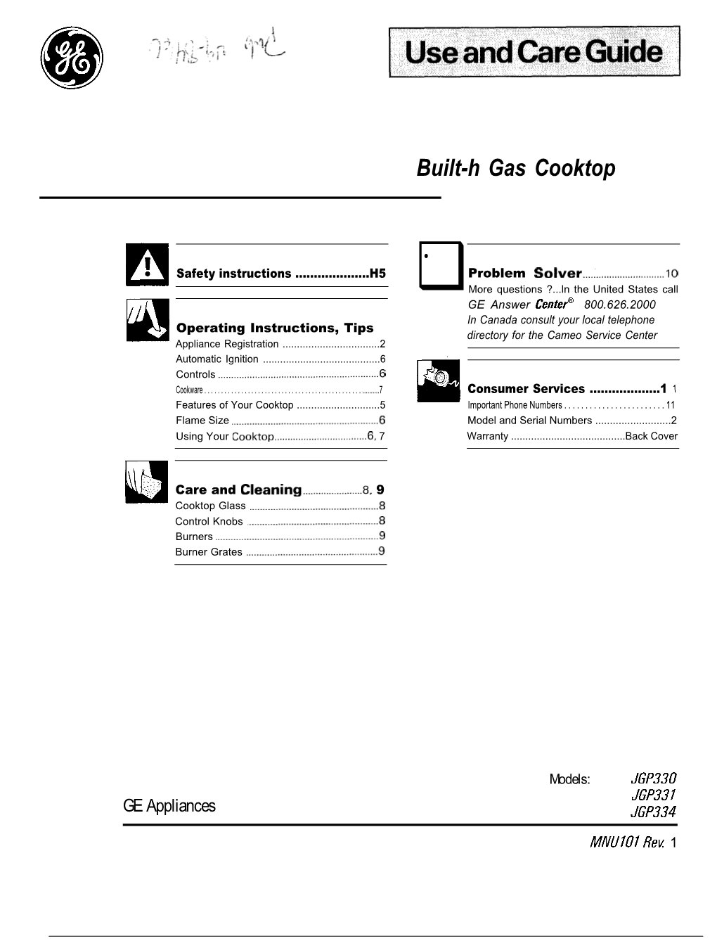 Built-H Gas Cooktop