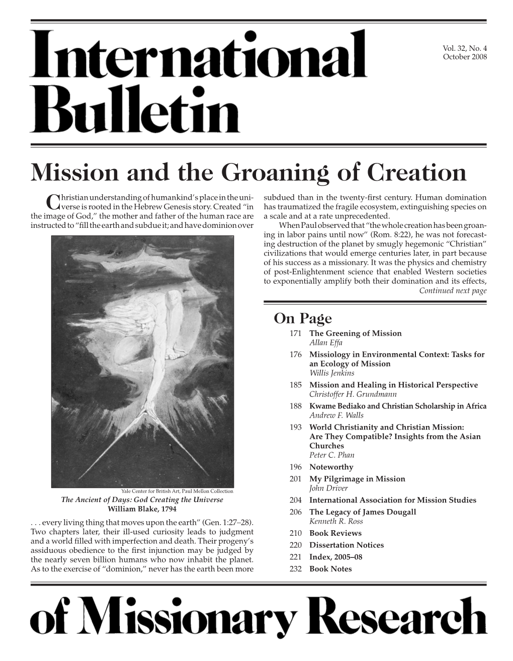 Mission and the Groaning of Creation