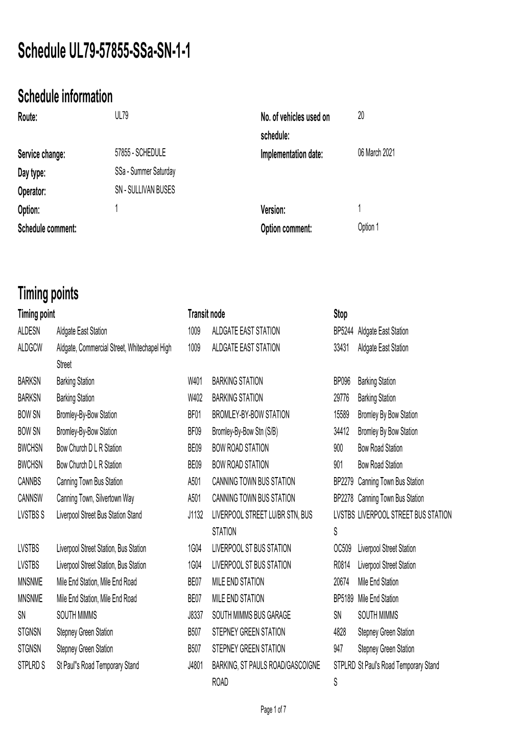 Standard Schedule UL79-57855-Ssa-SN-1-1