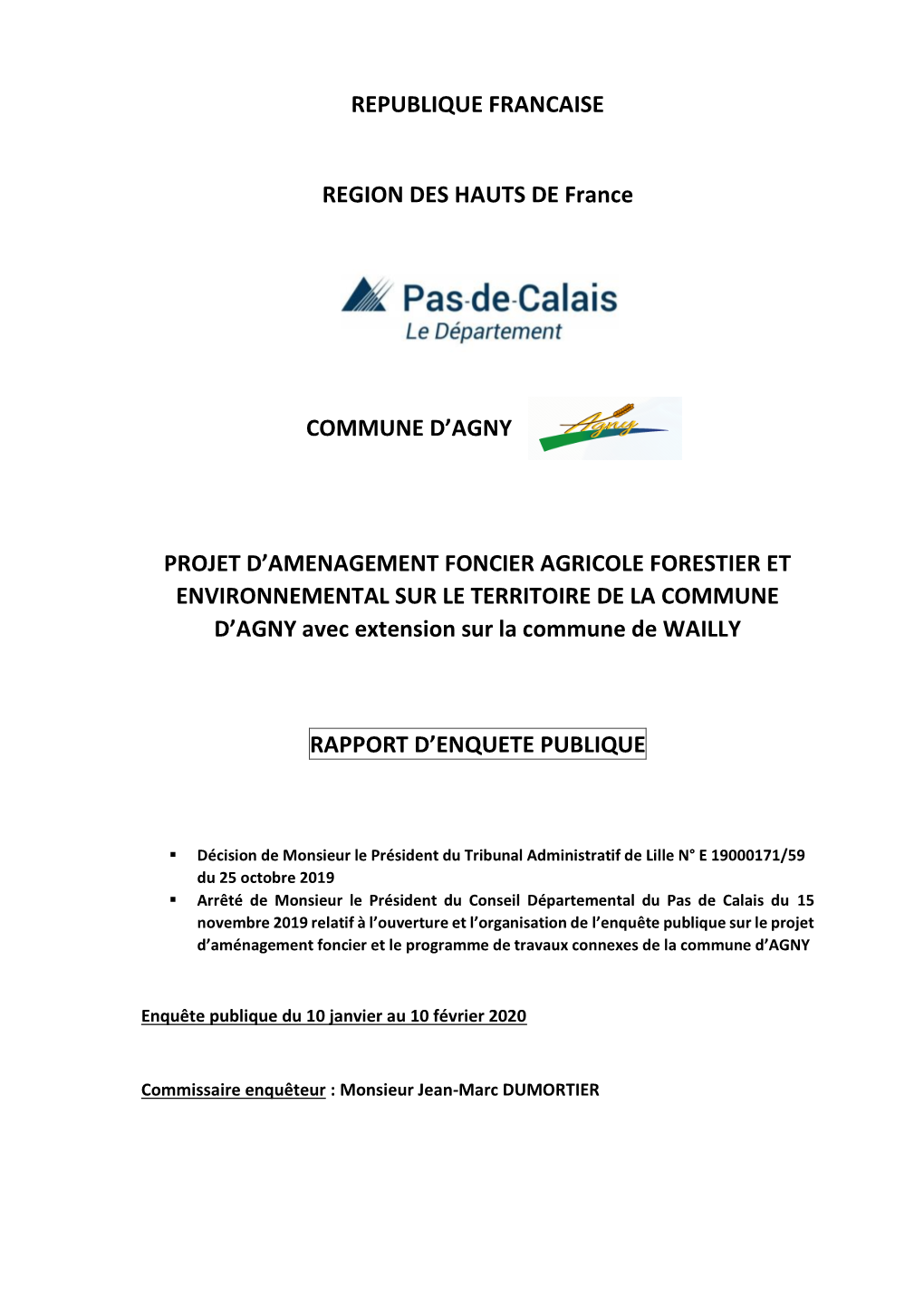 Rapport AFAFE Agny Poids