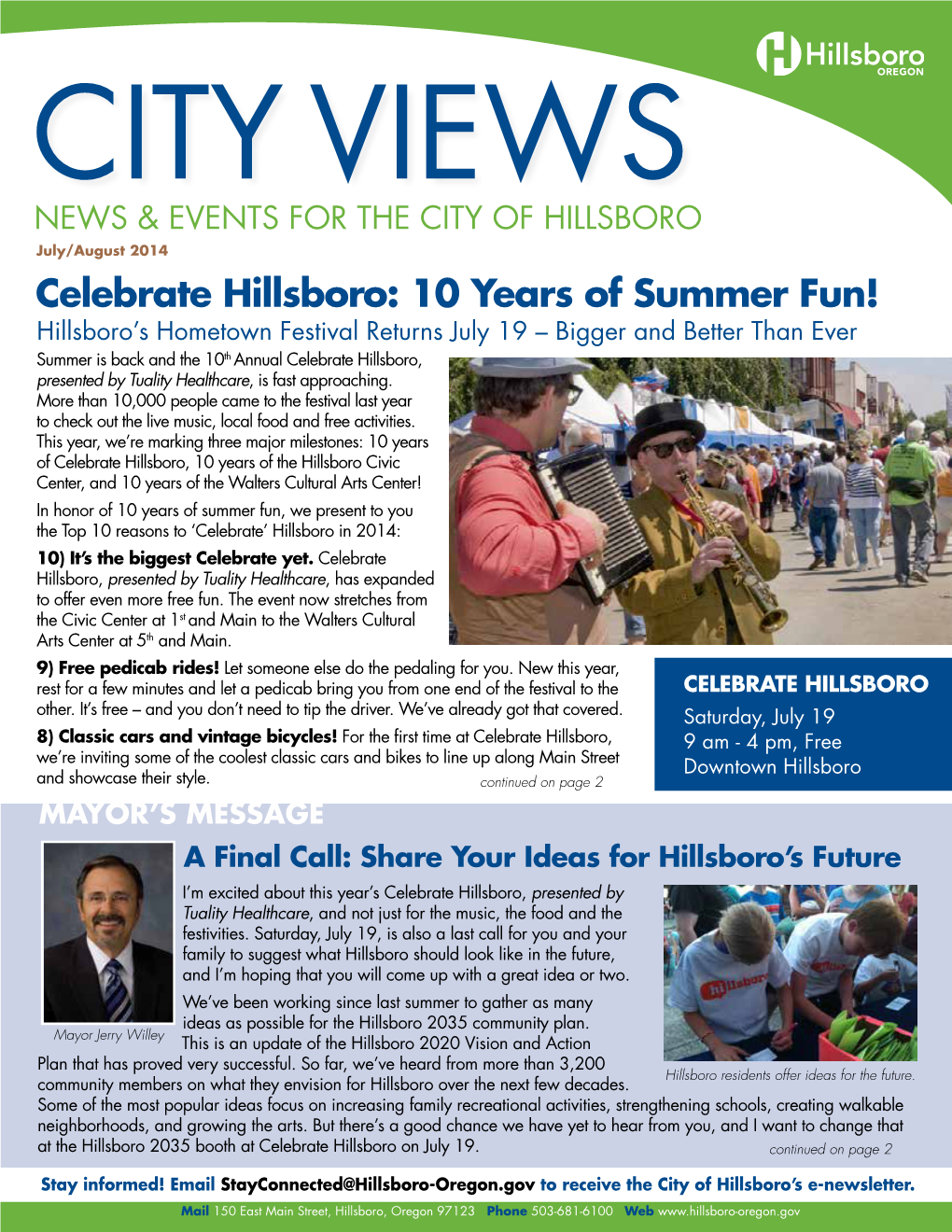 Celebrate Hillsboro: 10 Years of Summer Fun!