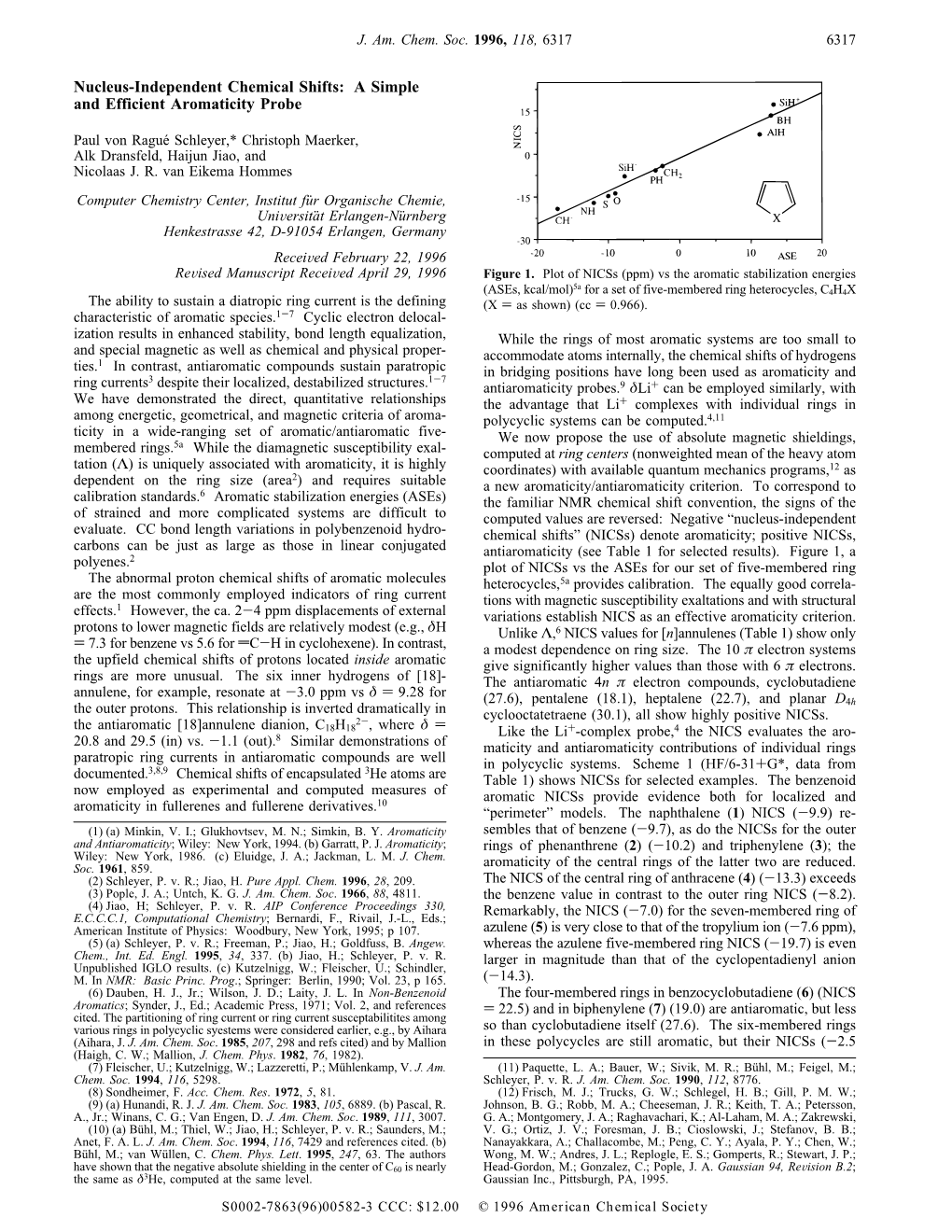 Nucleus-Independent Chemical Shifts: a Simple and Efficient Aromaticity Probe