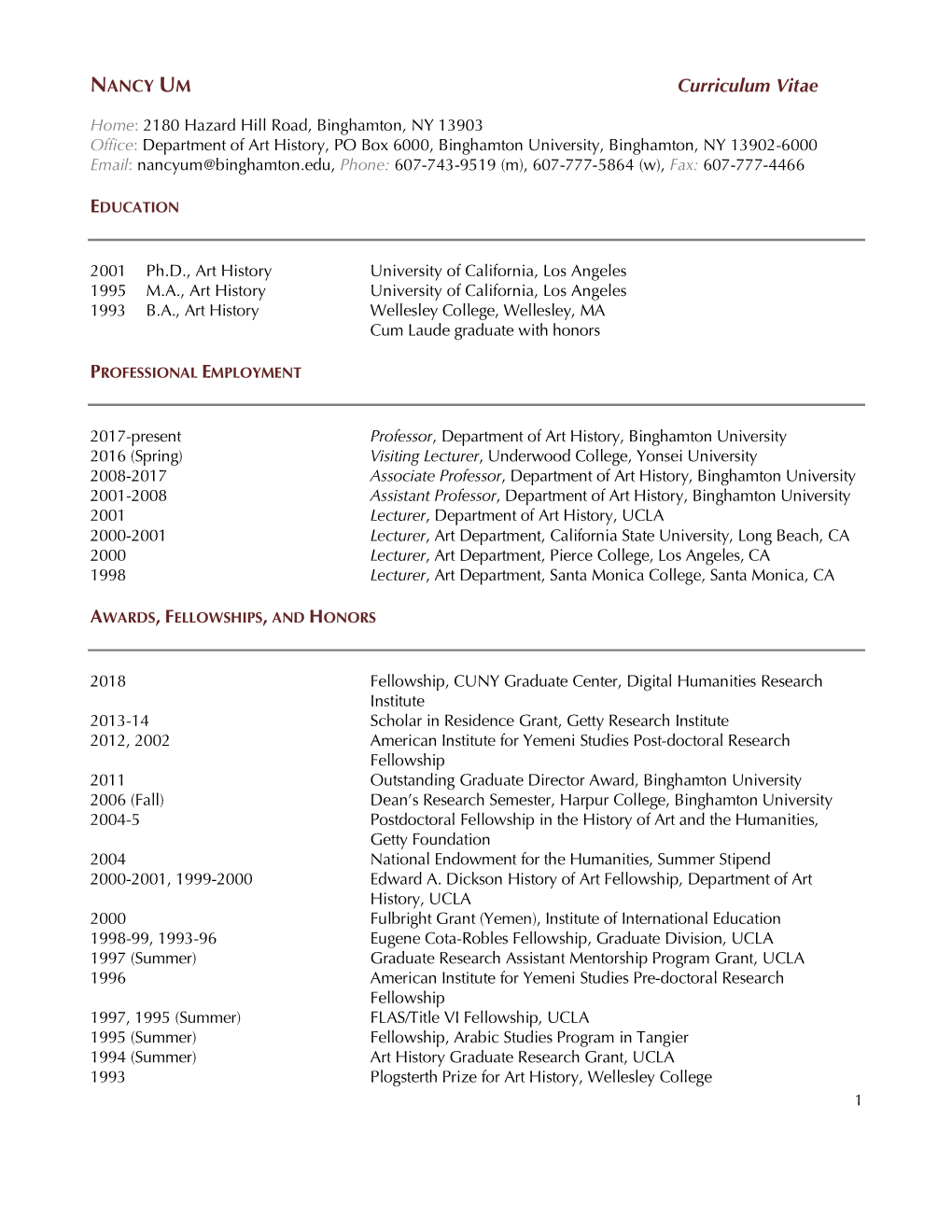 Curriculum Vitae