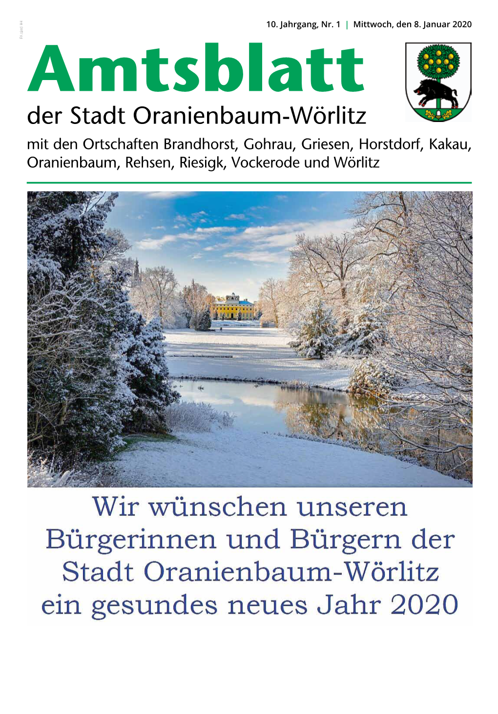 Amtsblatt Nr. 1 Vom 08.01.2020