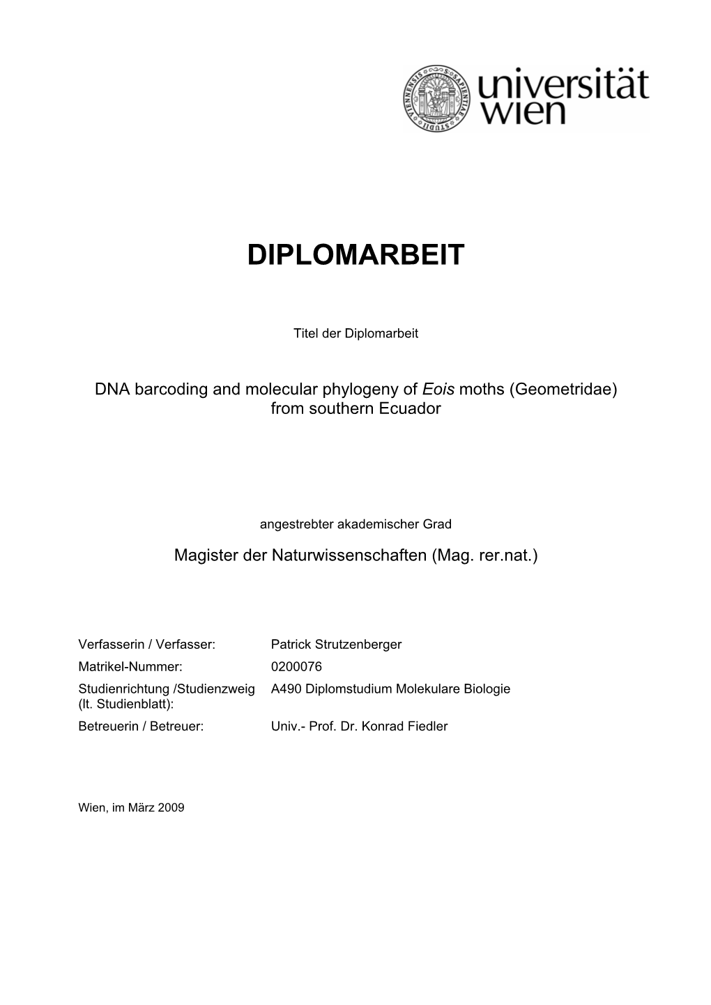 Diplomarbeit