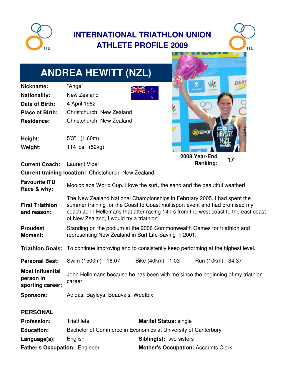 Andrea Hewitt Profile