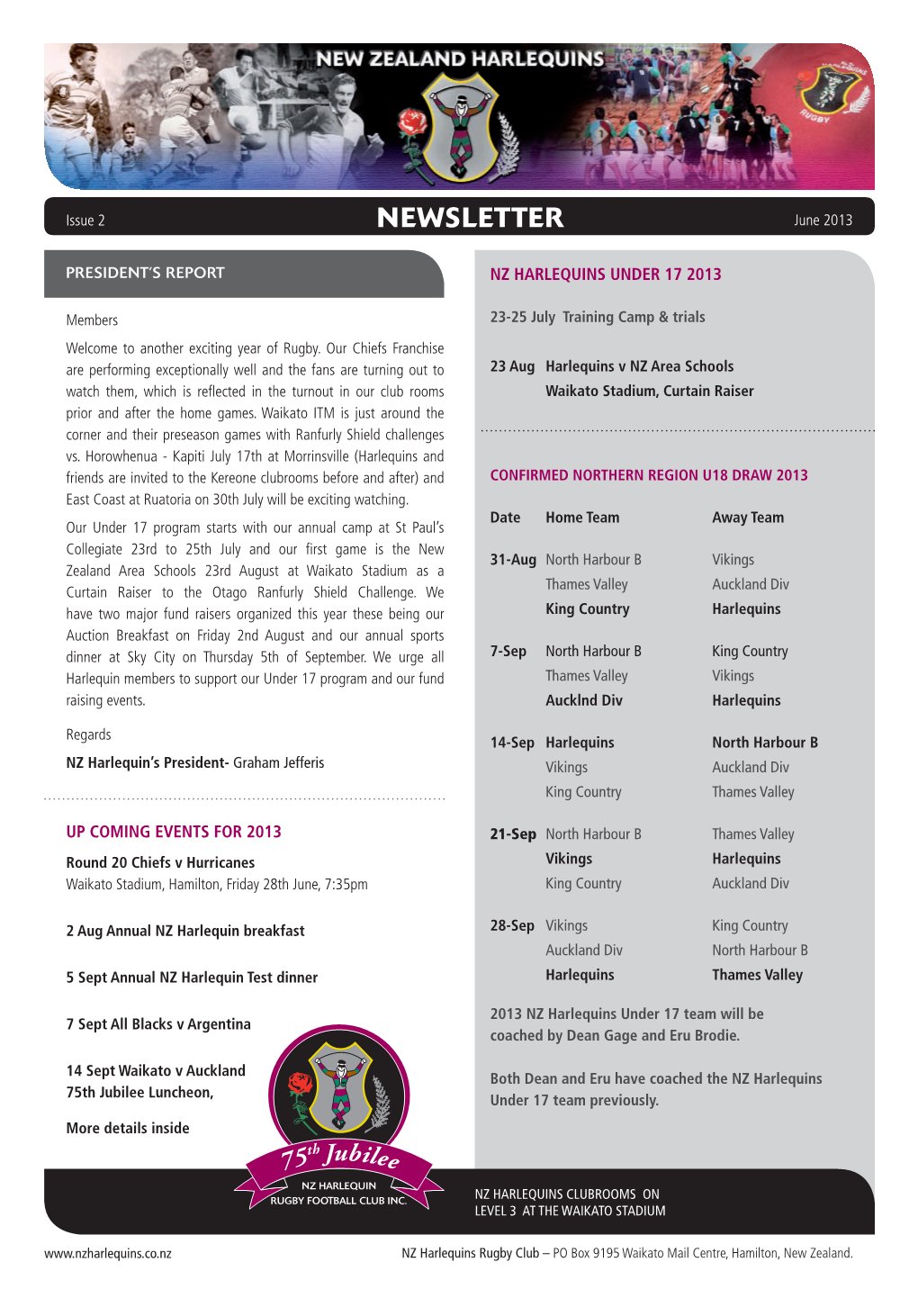 NEWSLETTER June 2013