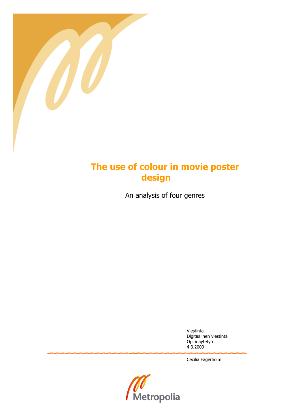 The Use of Colour in Movie Poster Design