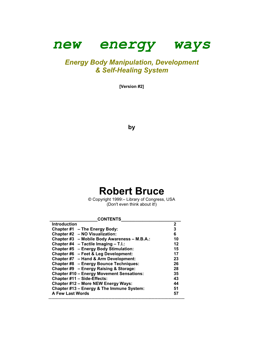 New Energy Ways